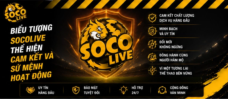 Biểu tượng Socolive thể hiện cam kết và sứ mệnh hoạt động
