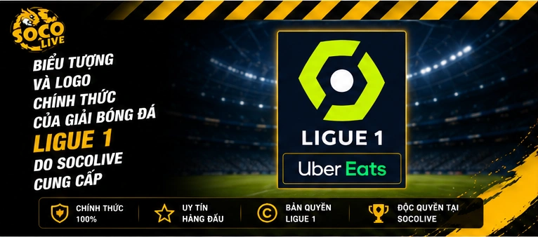 Biểu tượng và logo chính thức của giải bóng đá Ligue 1 do Socolive cung cấp